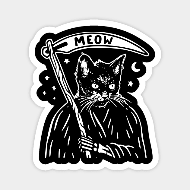 Scythe Cat Magnet by My Happy-Design