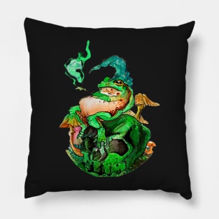 Bored Wizard Frog Pillow