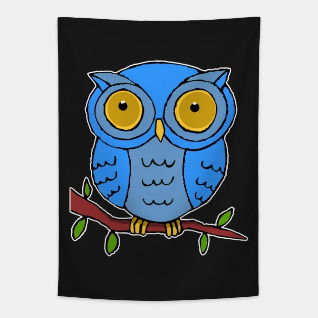 Cute Owl Tapestry by headrubble