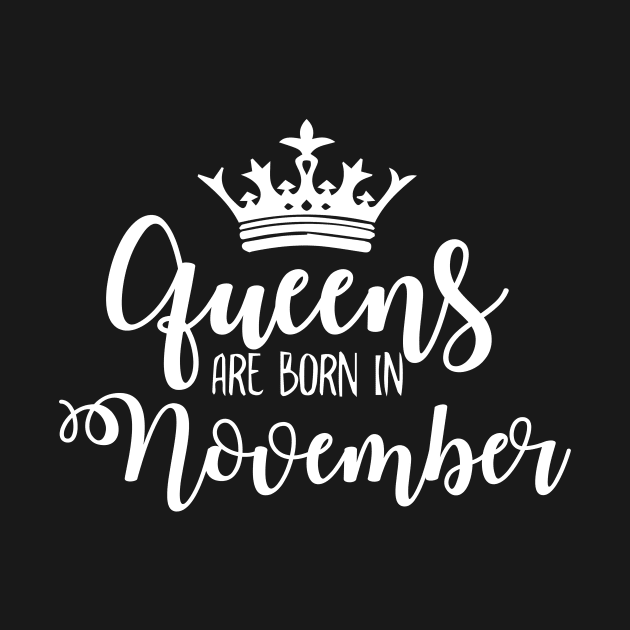 Queens are born in November Luxury stylish birthday gift by Asiadesign