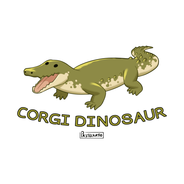 Corgi Dinosaur by Pastelkatto