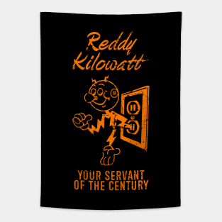 Reddy Kilowatt - Vintage Orange Tapestry