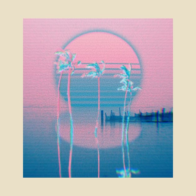 Vaporwave aesthetic purple and teal by lofi_retrowave