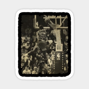 Michael Jordan in The 1987 Dunk Contest Magnet