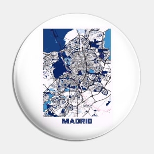 Madrid - Spain MilkTea City Map Pin