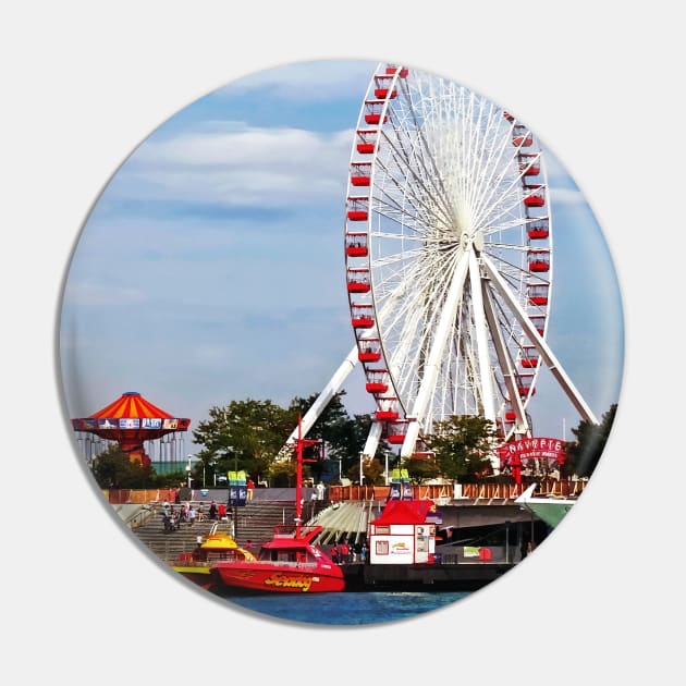 Chicago IL - Ferris Wheel at Navy Pier Pin by SusanSavad