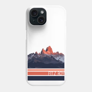 Fitz Roy Mountain Illustration Phone Case