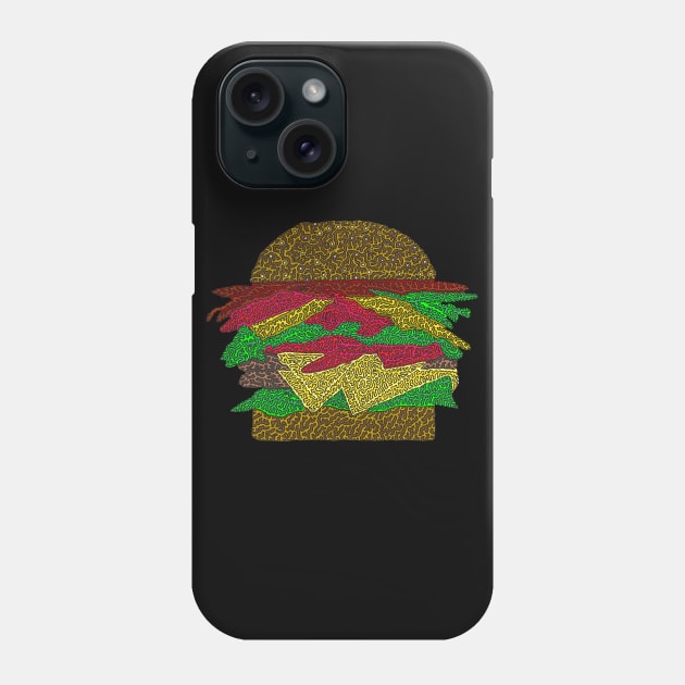 Monster Burger Phone Case by NightserFineArts