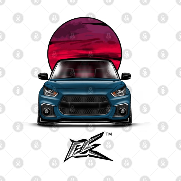 maruti suzuki swift race blue by naquash