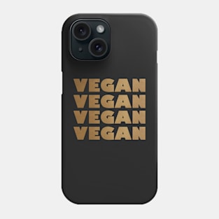 VEGAN Stack - Brass Design Phone Case