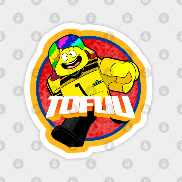 Tofuu Character Running Tofuu Magnet Teepublic - tofuu roblox username