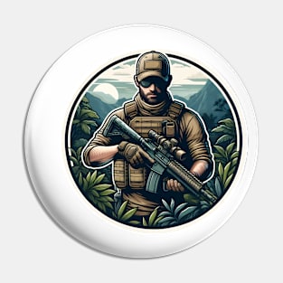 Tactical Man Pin