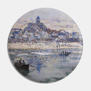 Vetheuil in Winter by Claude Monet Pin