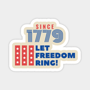 LET FREEDOOM RING! USA Flag Shirt, chemise vintage du 4 juillet, t-shirt du 4 juillet, 4 juillet usa, 4 juillet drapeau, 4 juillet vacances, 4 juillet garçons Magnet