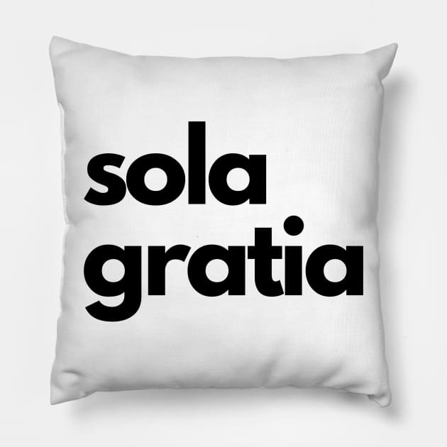 sola gratia Pillow by bfjbfj