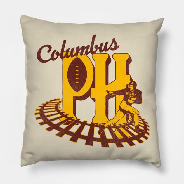 Defunct Columbus Panhandles Football Team Pillow by Defunctland