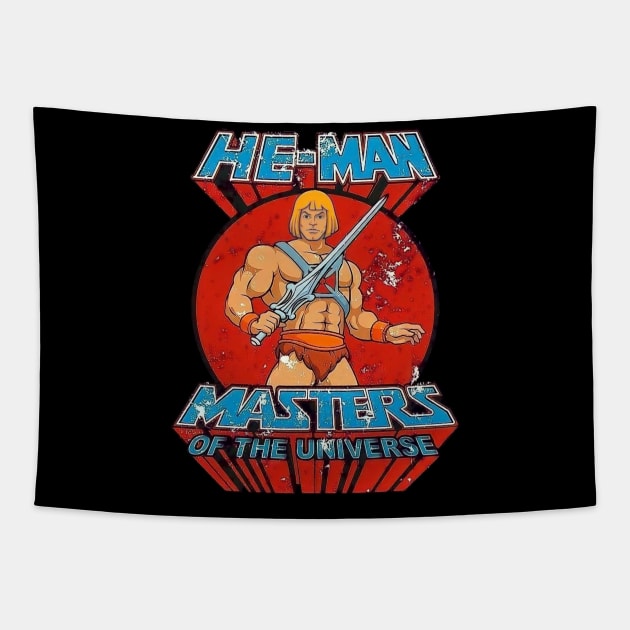 He man and the mastersbof the universe t-shirt Tapestry by Kutu beras 