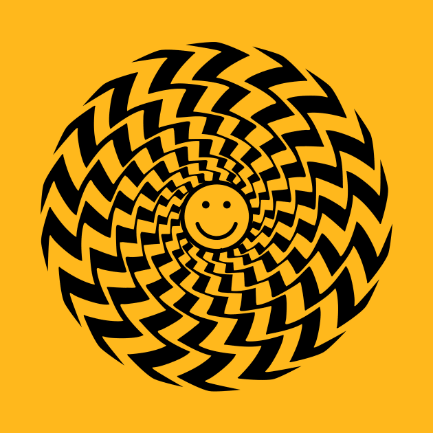 Trippy Smiley Face by SillyShirts