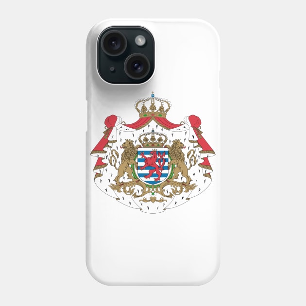 Coat of arms of Luxembourg Phone Case by Wickedcartoons