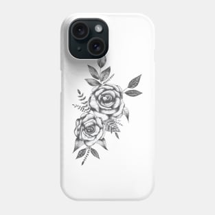 Dot work roses pink ver. Phone Case