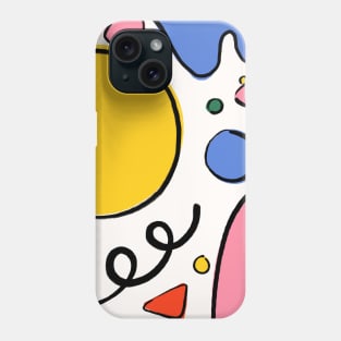 Mid Century Modern Retro Abstract Colorful Shapes 1 Phone Case