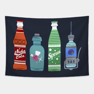 Retro Video Game Drinks Tapestry