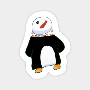 Christmas floating snowball penguin with candy Magnet