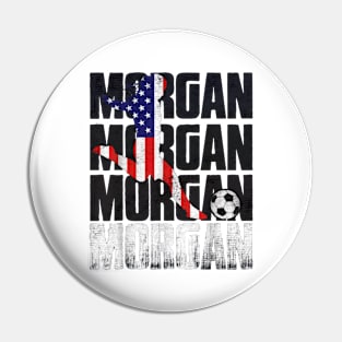 Morgan Soccer Womens Celebration USA Pin