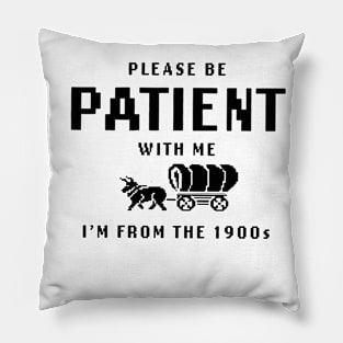 Please Be Patient with Me I'm from the 1900s Pillow