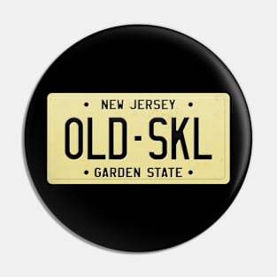 OLD-SKL New Jersey License Plate Pin