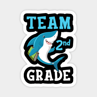 2nd Grade Teacher Student Shirts Shark Back To School Gift Magnet