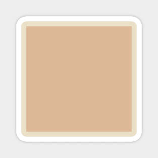 Minimalist pale roasted beige color decor Magnet