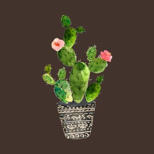 Cactus in Decorative Pot T-Shirt