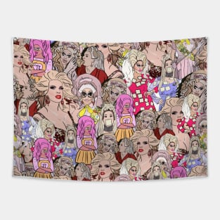 Katya and trixie pattern Tapestry