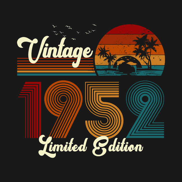 Vintage 1952 Shirt Limited Edition 68th Birthday Gift by Damsin