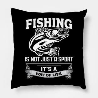 Fishing, it's not just a sport Pillow