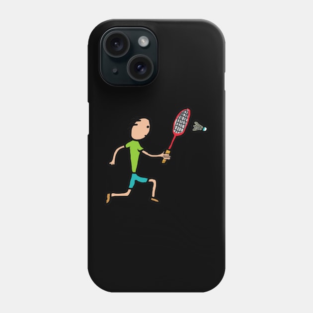 Badminton Phone Case by Mark Ewbie