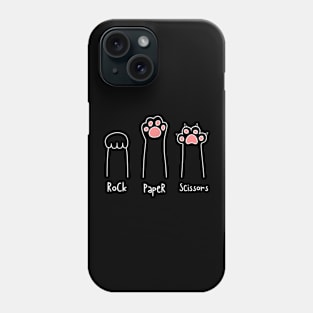 Cat: Rock, Paper, Scissors Phone Case