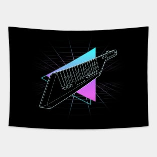 80's Vintage Vaporwave Keytar Tapestry