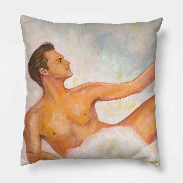 Jim Carrey Pillow by Svetlana Pelin