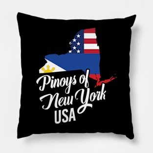 Filipinos of New York Design for Proud Fil-Ams Pillow