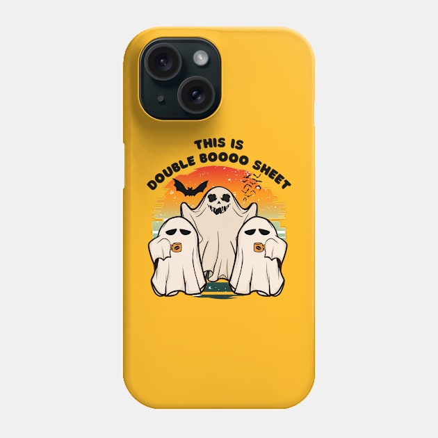 Ghost Halloween Costume Funny Boo Phone Case by BukovskyART