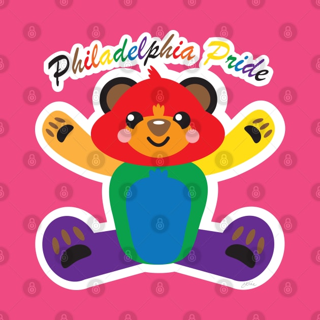 Philadelphia Gay Pride Teddy Bear by CKline