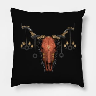 Animal skull art Pillow