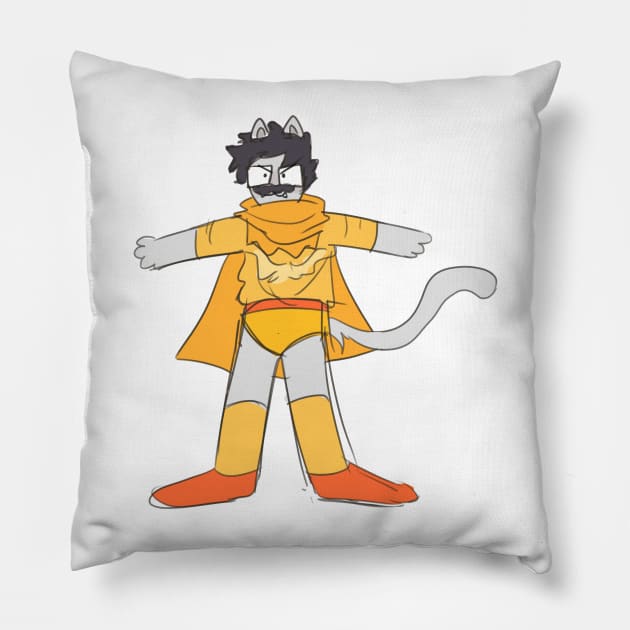 epic catboy jake english Pillow by borkb