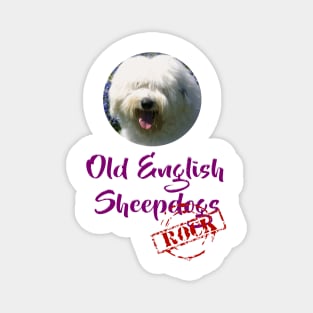 Old English Sheepdogs Rock! Magnet