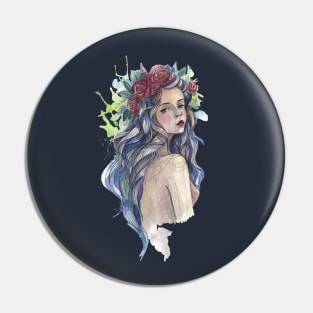 Woman Portrait Pin