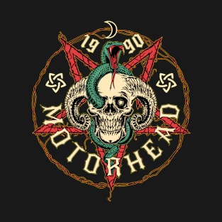 snake on motorhead's head T-Shirt