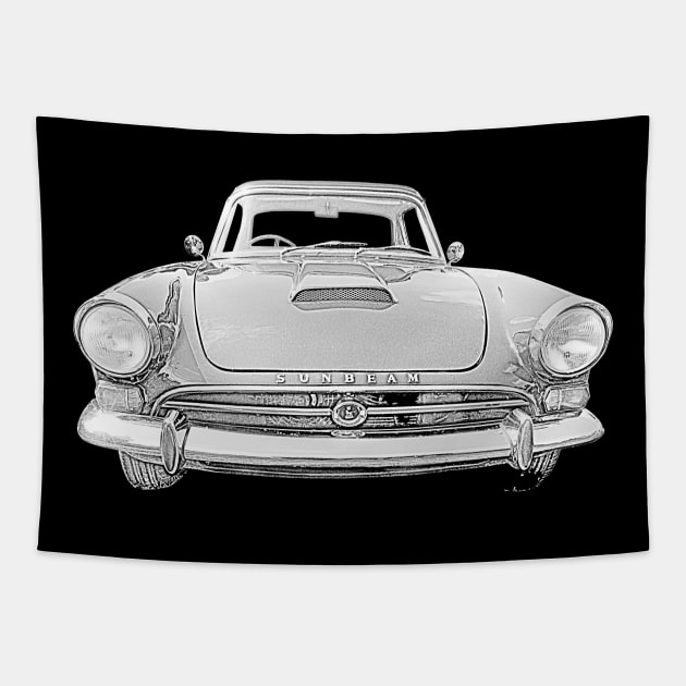 Sunbeam Alpine Tiger 1960s British classic sports car Tapestry by soitwouldseem