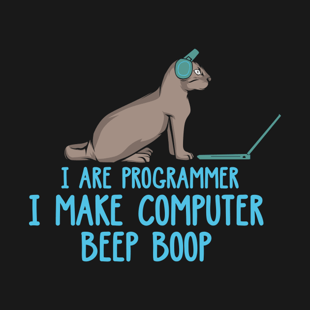 I Are Programmer Cat IT Developer Software Engineer kitten by FunnyphskStore